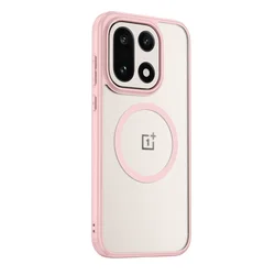 Transparent Camera - Protective Phone Case - Enhanced Protection and Style for OnePlus 15 (Pink With Magsafe)