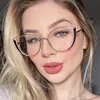 Triangular Cat Eyes Cutout Frame Clear Lens Glasses Oval Simple Myopia Nerd Spectacles Degree -0.5 -1.0 -2.0 -3.0 -4.0 to -6.0 3