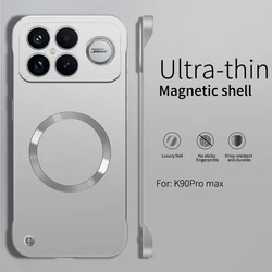 Enhanced Borderless Metallic Paint Magnetic Phone Case - Thin, Magsafe - Compatible for Poco X8 Pro (Silver)