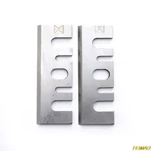

2 Pcs 82mm Wood Planer Blades Silver High Speed Steel Electric Planer Knife Replacement For HITACHI F20