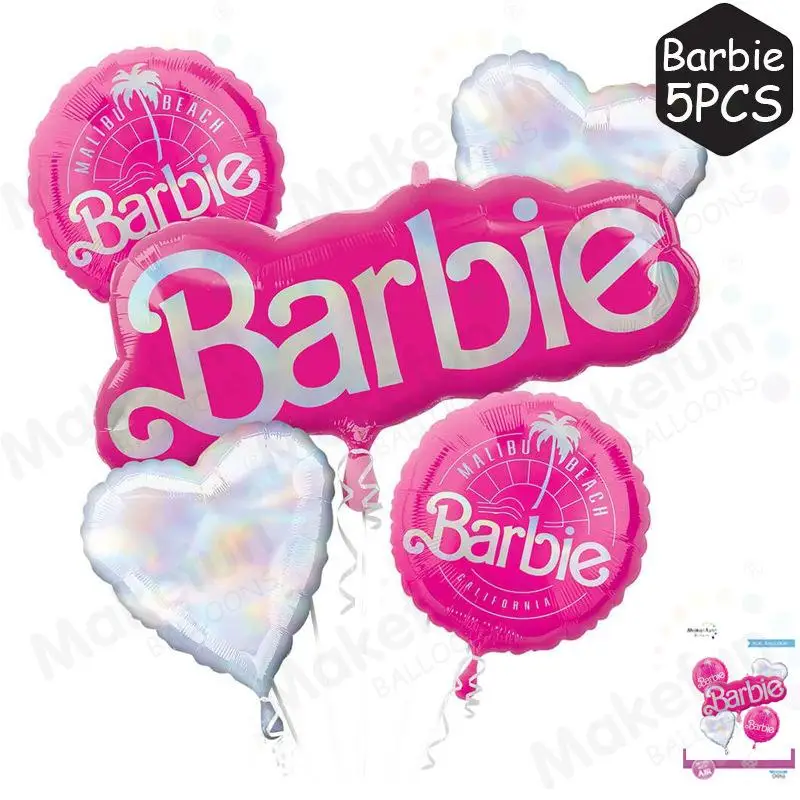 

Kawaii Barbie Party Balloon Metallic Balloons Background Decoration Princess Themed Series Individual Packing Girlfriend Gifts