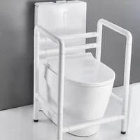 Luminous Elderly Toilet Rail Frame  No Punching Required NonSlip Safety Bathroom Armrest Easy to Install Secure Bathroom Support 1