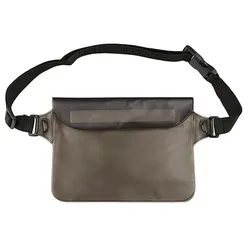 Waterproof Transparent PVC Outdoor Sports Waist Bag (Gray)