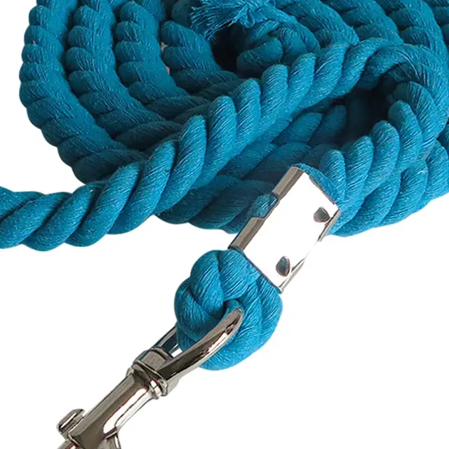 300cm Cotton Weave Equestrian Rein Halters Heavy Duty Leading Rope Halter Equipment for Horses & Livestock