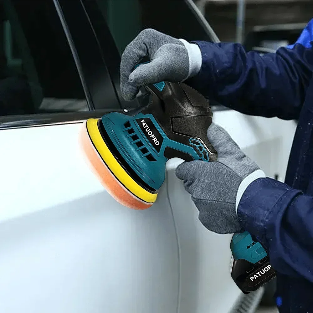 5000RPM 150MM Cordless Car Polisher 6 Gears Of Speeds Adjustable Rechargeable Electric Polishing Machine Fit Makita 18V Battery