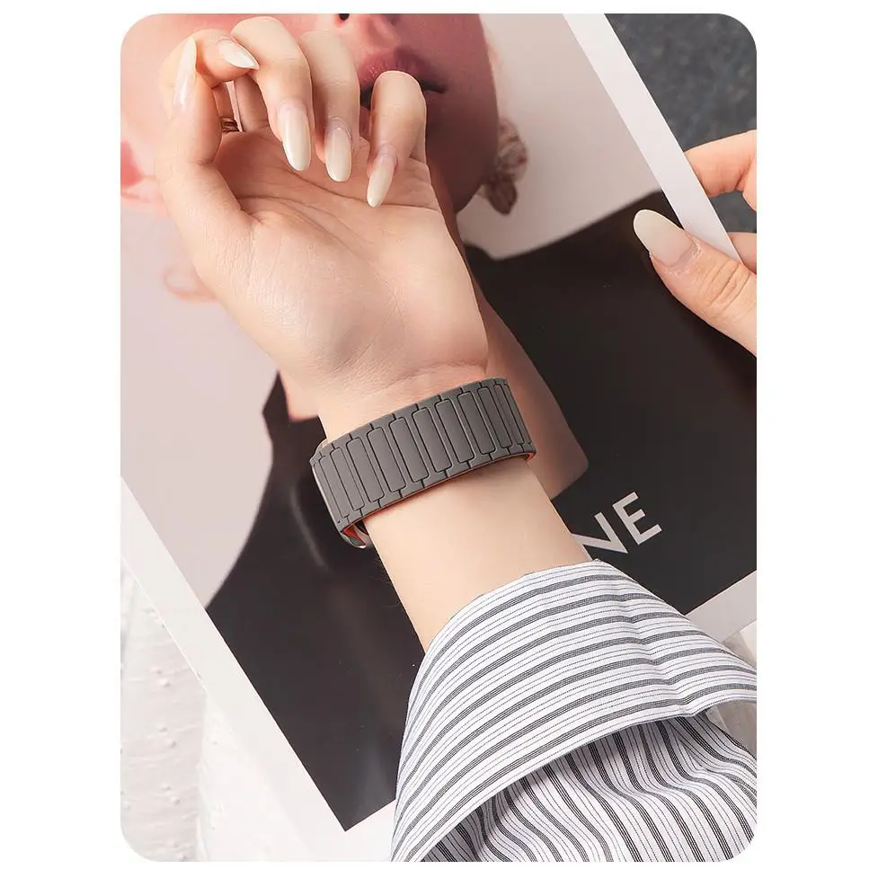 Silicone Magnetic Strap with Soft Case - Loop Wrist Bracelet