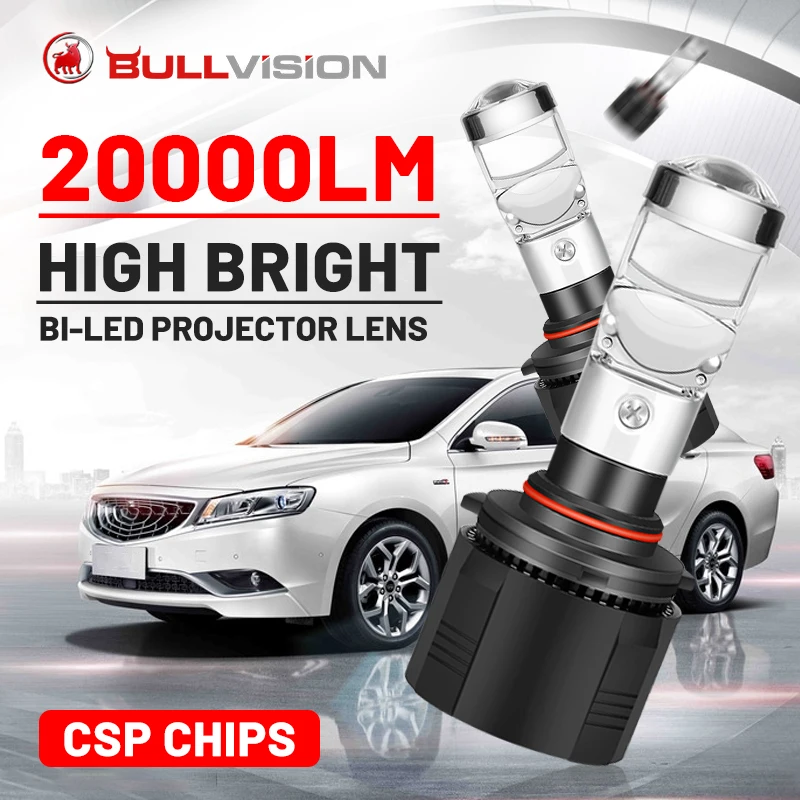 Светодиодные Автомобильные фары Bi LED H7 9005 лм 4 шт. чип CSP H4 H8 H9 H11 9006 HB3 HB4
