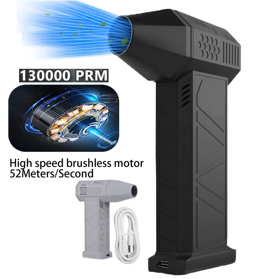 Yunir Brushless Portable Duster, 52+M/S 130000RPM Super Powerful - View #8