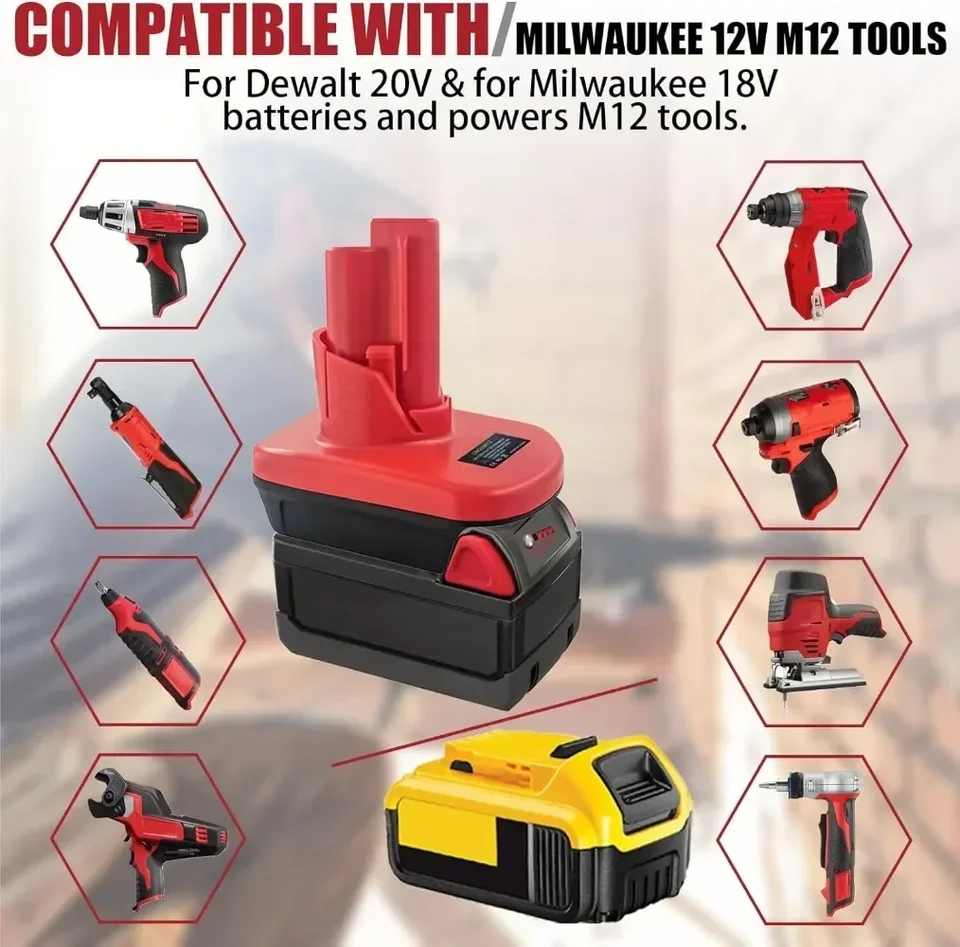 Convertitore Adattatore Batteria – Einhell 18V A Dewalt, Per Una Maggiore Versatilità