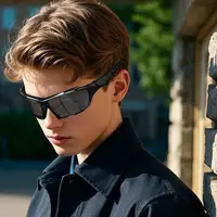 Lunettes de soleil polarisées pour hommes, Protection complète, monture légère et confortable, lunettes de Sport pour la conduite et la pêche 4