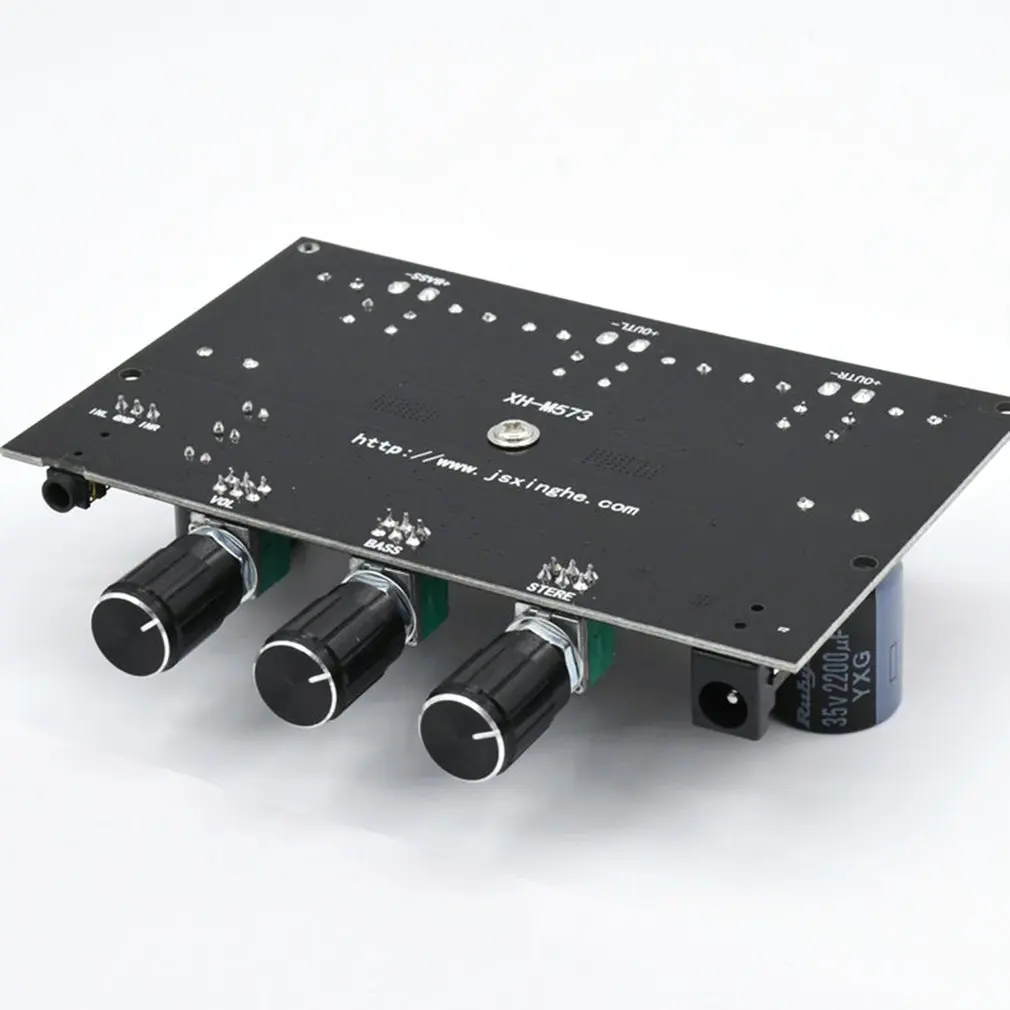 Hot XH-M573 TPA3116D2 보드 80W+80W+100W 2.1 채널 TPA3116 디지털 전력 증폭기 보드 1.2MHZ 베이스 서브우퍼 Dro[pshipping