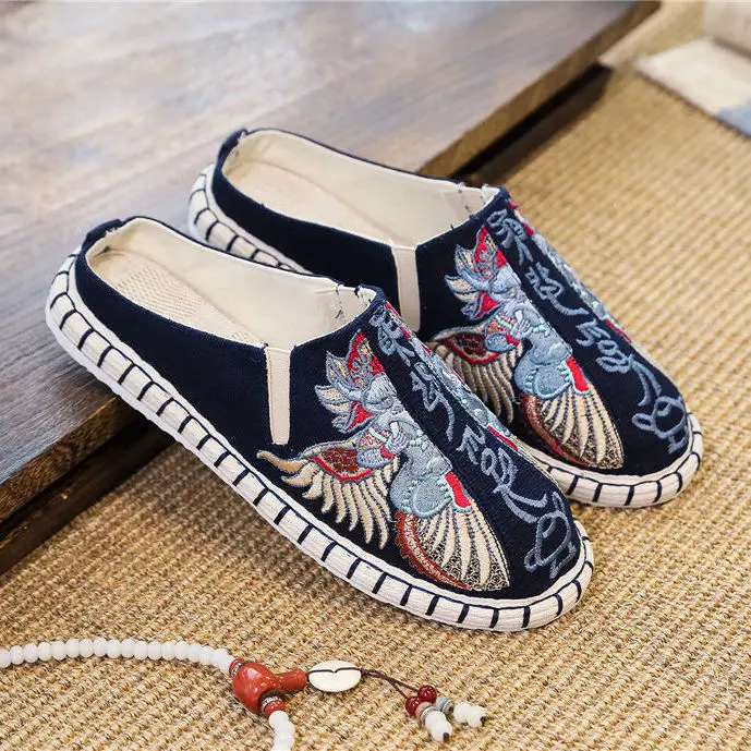 Summer Vintage Kungfu Shoes ethnic style Chinese Traditional Shoes Wushu Tai Chi Old Peking Martial Art Sneaker