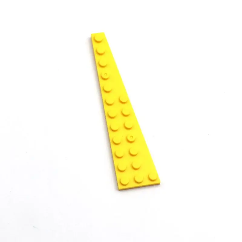 10-Piece Wedge Plate Set for DIY Creative Building Blocks and Kids' Puzzle Toys