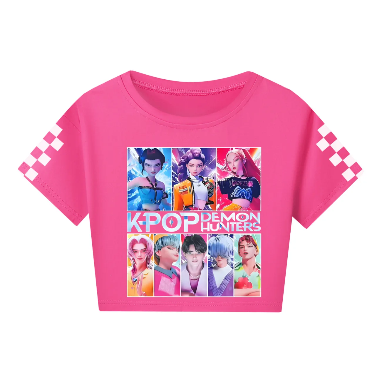 T-shirt K-Pop D-Demon Enfant - Col Rond Manches Courtes, Motif Graphique - Confortable Décontracté Pour Fille Et Garçon