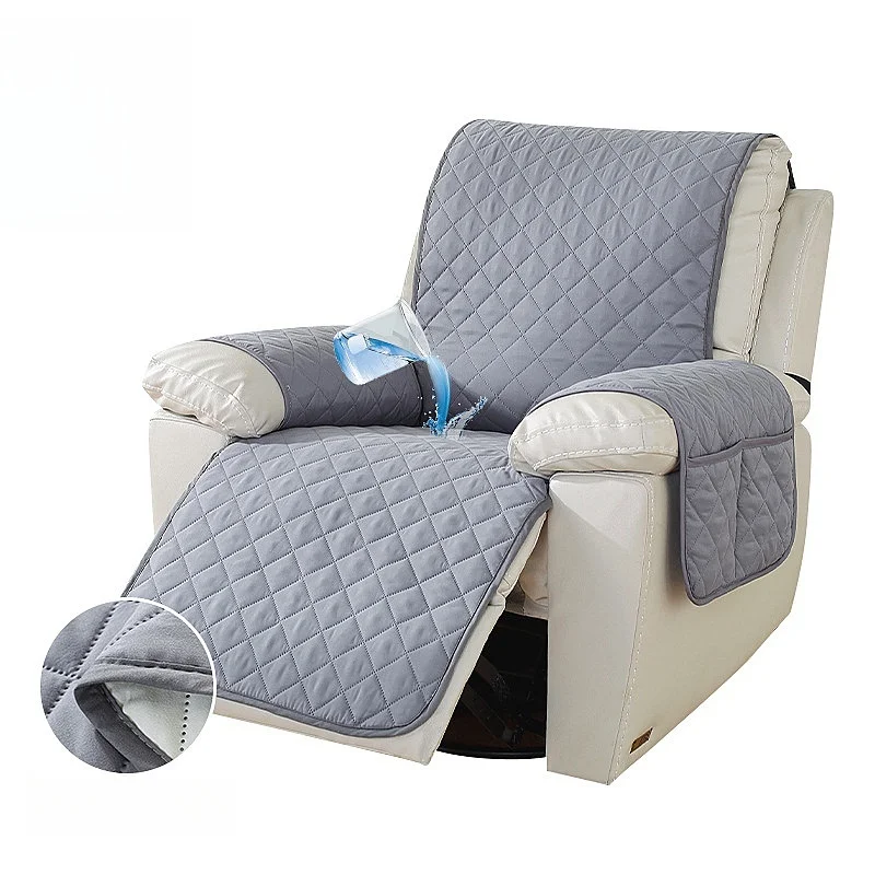 LANMOLIFE Recliner Sofa Cover Strong Waterproof Single-Seat Recliner Sofa Furniture Protective Covers Spandex Anti-Slip Design 3