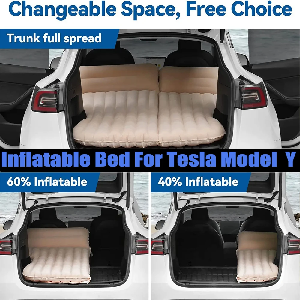 Tesla Model Y SUV Air Mattress – Inflatable Trunk Bed & Travel Sleeping Mat 4