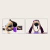 High Density Yoga Blocks -Firm EVA Foam Bricks - Gymnastics Block for Muscle Pain and Stress Purple 2