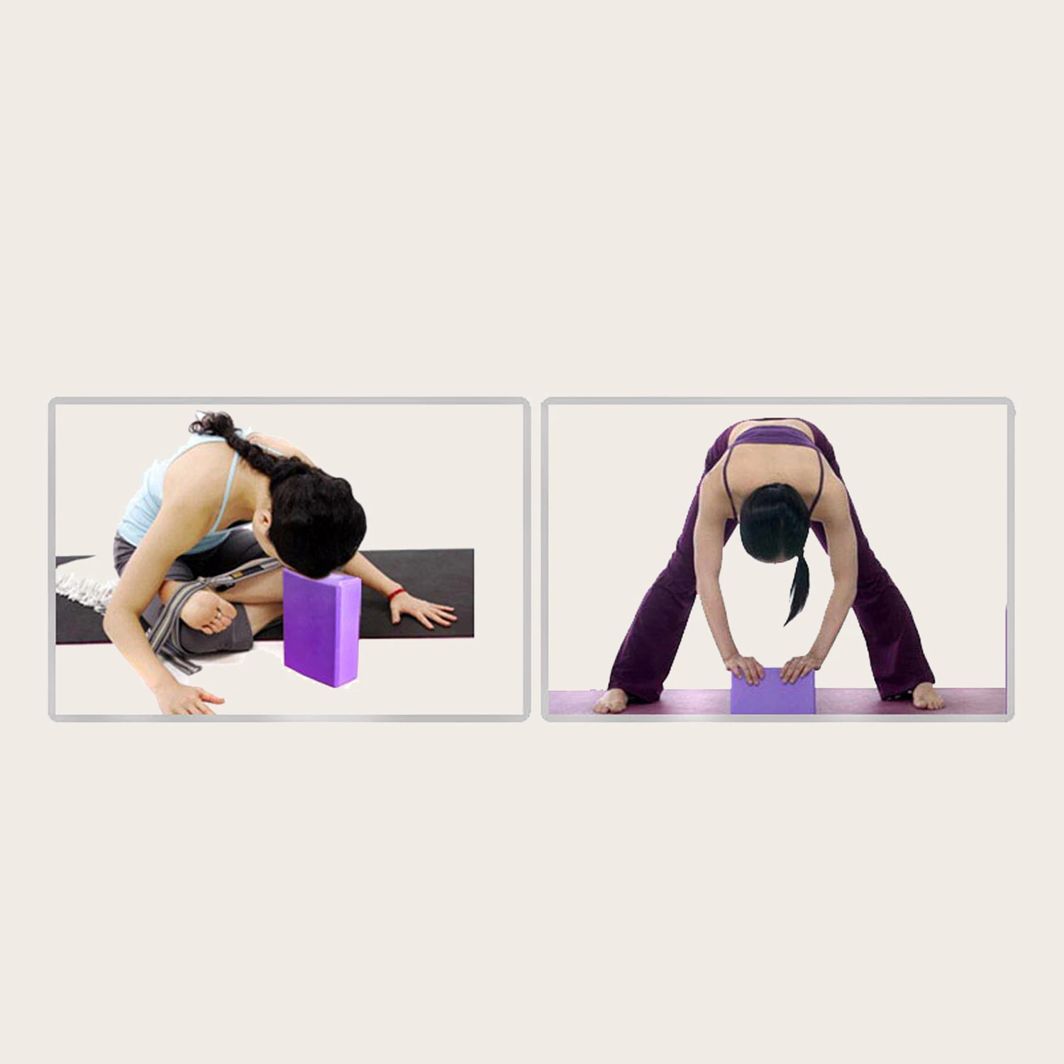 Bloque de Yoga Eva Morado | Mindfullness