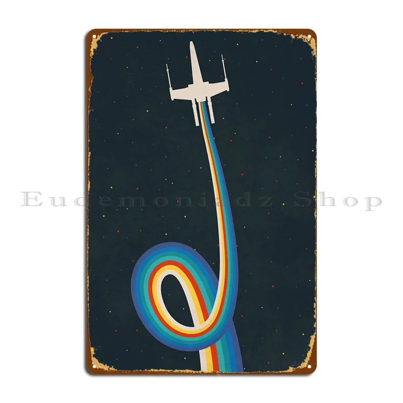 

Металлический Плакат X-Wing для кинотеатра, украшение для гаража на заказ, Забавный жестяной плакат