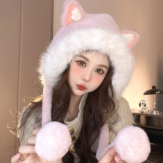 Autumn and Winter 2023 New Ear Protection and Warm Lei Feng Hat Fox Ear  Cold Protection