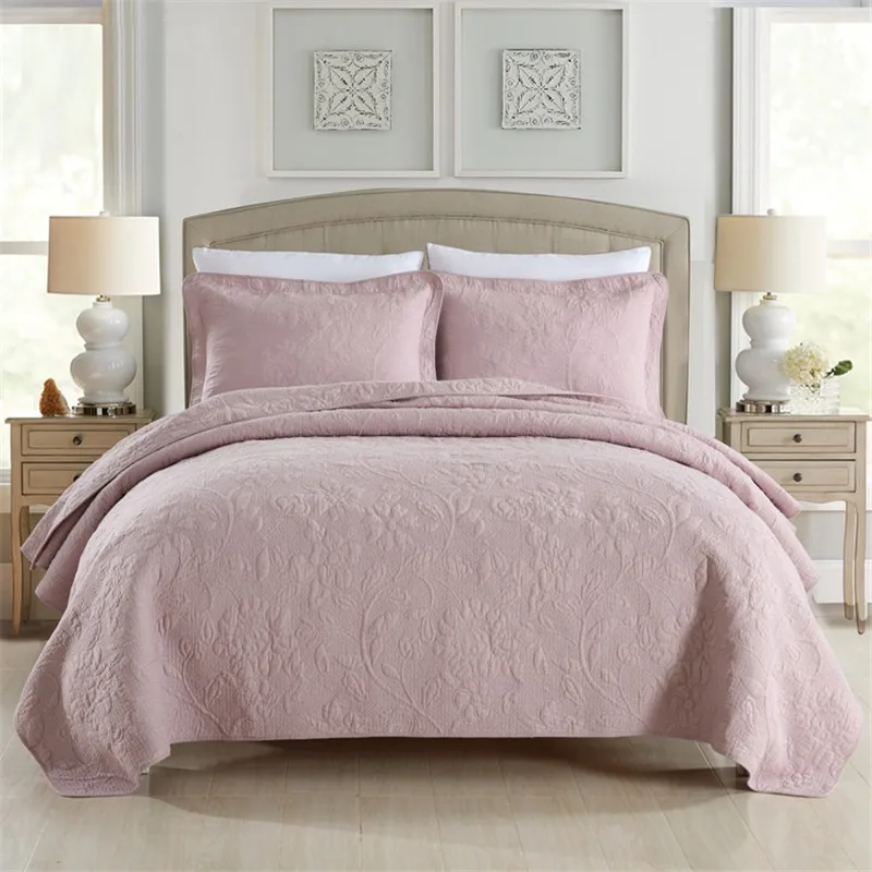 Home Bedding Cotton Quilt, Quilted Bedspread on the Bed, Summer Duvet Blanket in Bedroom Coverlets, Cubrecam Bed Cover Colcha