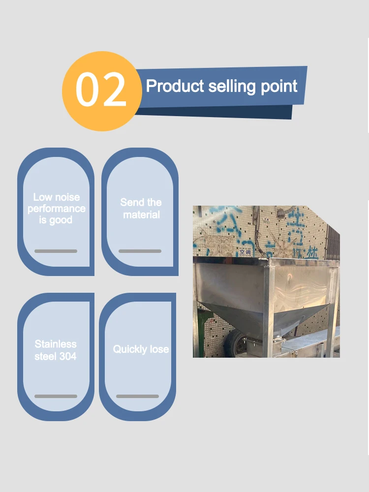 750W MultiFunction Transporting Machine 304 Stainless Steel Parallel Screw Feede