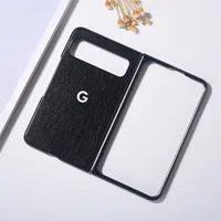 New Google Pixel Fold PU Flip Case Leather Plain Ultra-Thin Back Cover Soft Full Protection Shockproof Pixel Fold Accessories 2