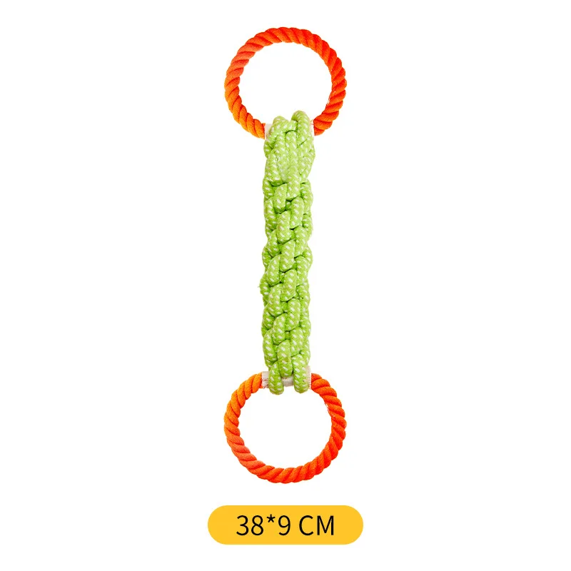 Giocattolo per cani grande e resistente, a forma di nodo, masticabile, per la cura dentale e il gioco in giardino