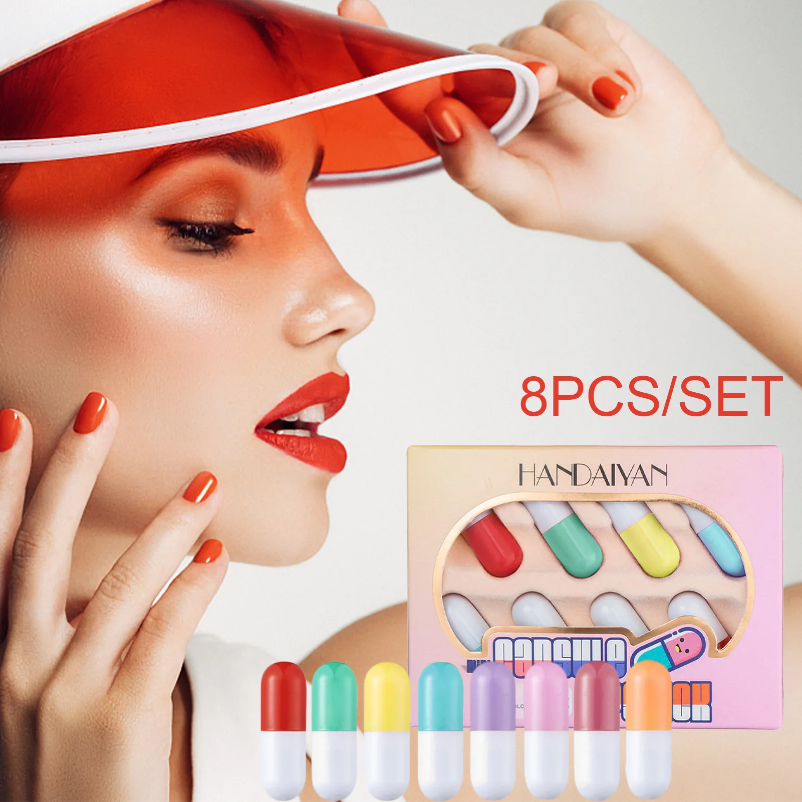 Mini Matte Pill Lipstick Pill Mini Velvet Lip Set Portable Silky Not