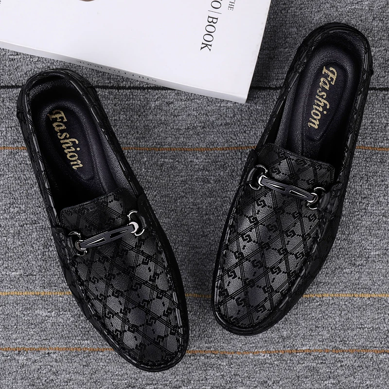 Brand Men's Classic Genuine Leather Loafers Men's Anti slip Driving Shoes Men's Casual Shoes Senior Moccasins Office Shoes