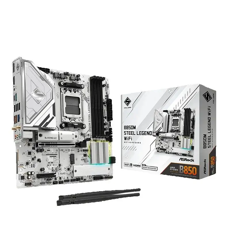 ASROCK B850M STEEL LEGEND WIFI AMD B850 Micro ATX 2