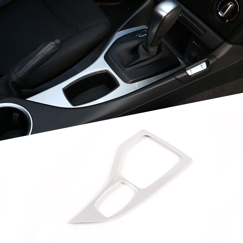 ABS Chrome Car Control Gear Shift Panel For BMW X1 E84 2013 2015 Gear