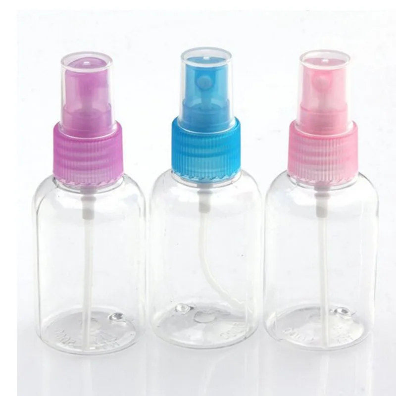 

1Pcs Portable Refillable Glass Makeup Clear Empty Sprayer Bottles Cosmetic Atomizers Spray Bottle Container 50ml Color Random