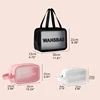Waterproof Cosmetic Bag Portable Large Capacity Transparent Wash Bag Travel PVC Scrub Cosmetics Storage Bag PU Swimming Bag 6