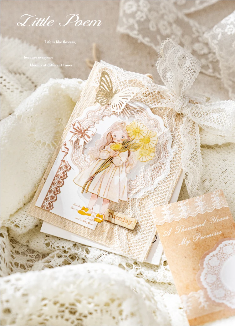 100 Stück Vintage Etikettenpapier DIY Scrapbooking Dekoratives Papier für Tagebuch Album Hintergrundpapier handgemachtes Junk Journaling-Material – Detail 15