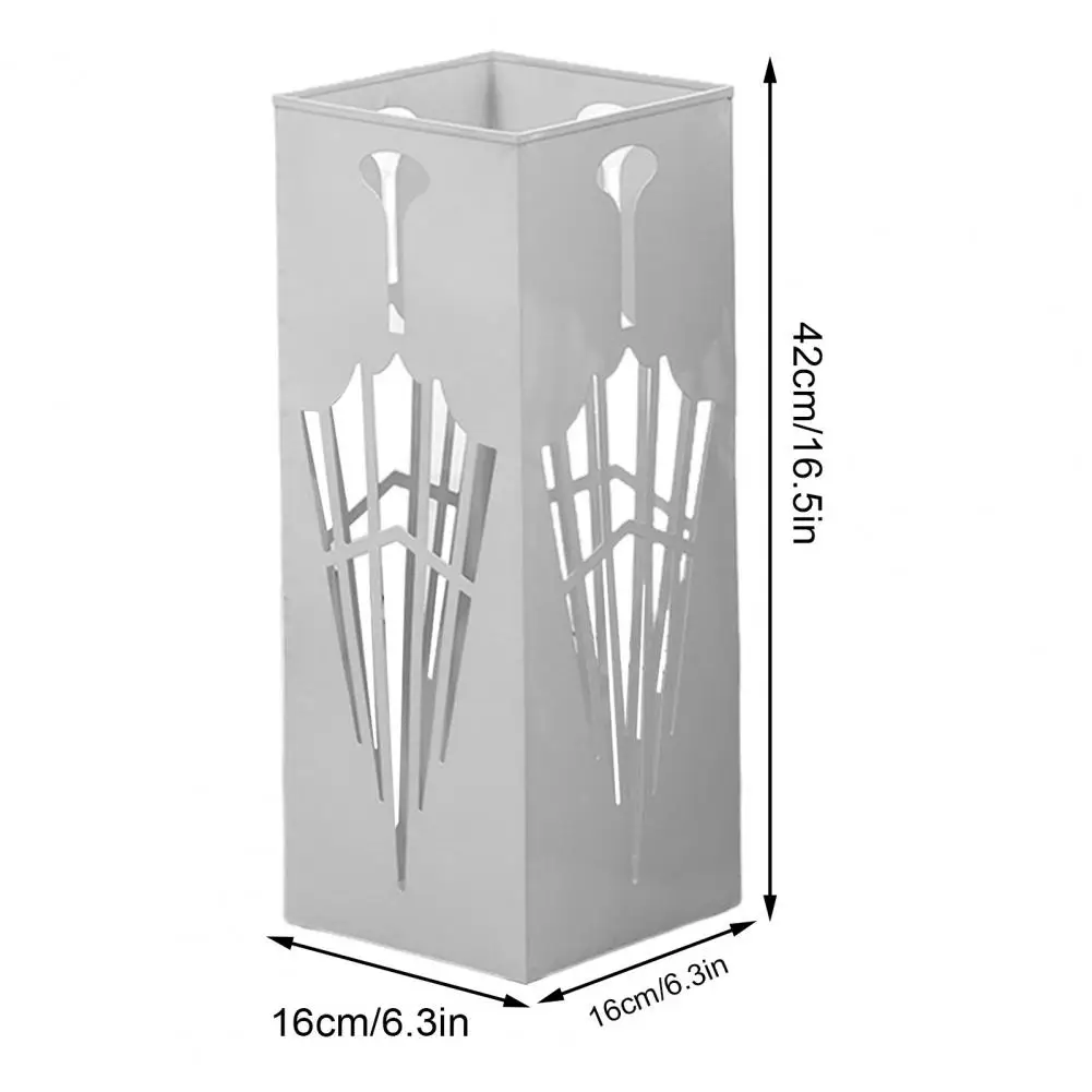 Metal Umbrella Stand Storage Rack Large Capacity Hollow Design Rustproof Indoor/Outdoor Small Large Umbrella Holder