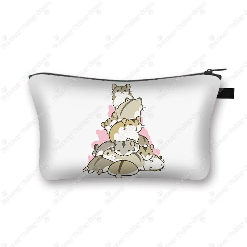 Charming Pet Print Cosmetic Case - Makeup Bag and Beauty Organizer Zipper Pouch
