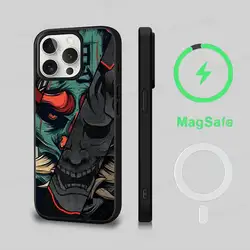 Ghost Face Samurai Magnetic Phone Case with Magsafe Compatibility for Seamless Wireless Charging (Z1)