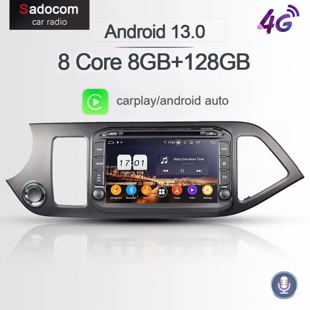 Reproductor De Dvd Para Coche Android 13.0, Sistema De Navegación