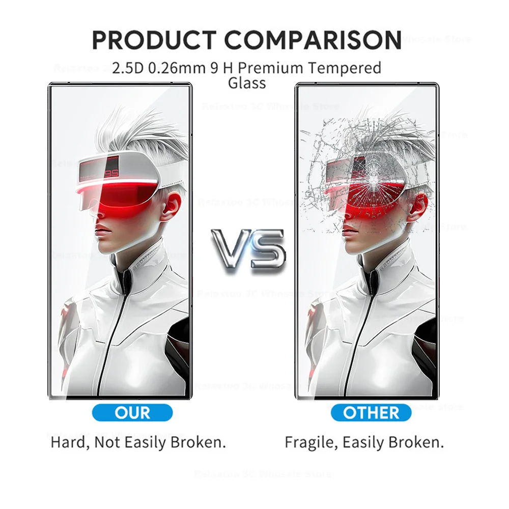 2-Pack Clear Tempered Glass Screen Protector Films