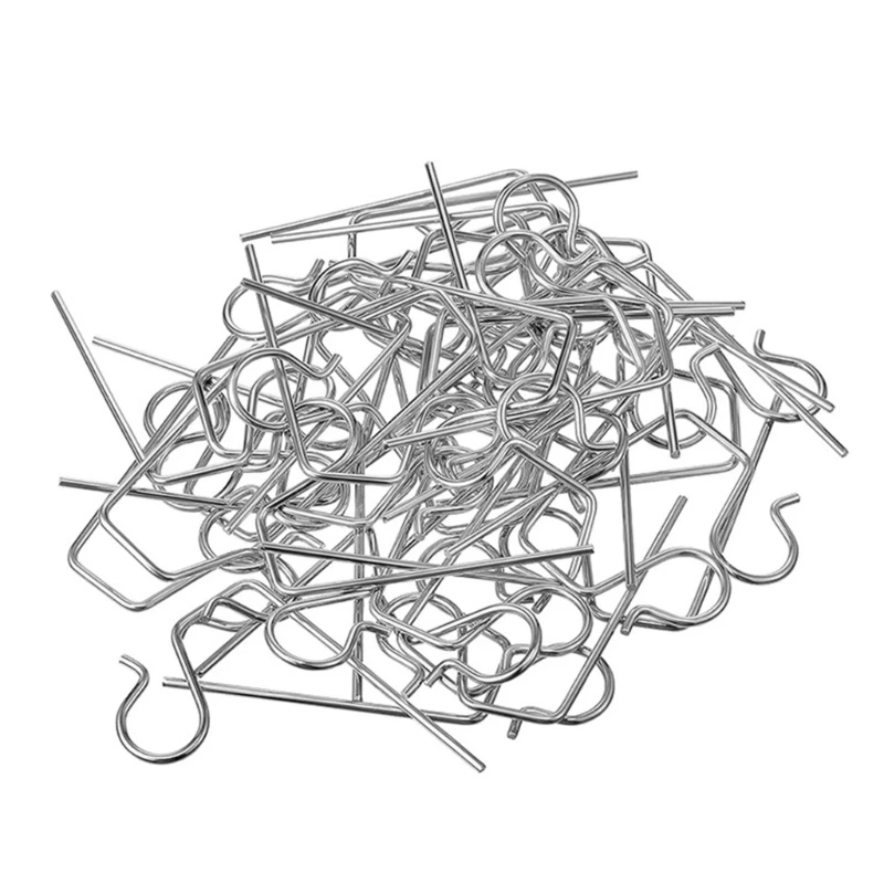 

Pack of 100 Metal Hangers S Shaped Hooks Suitable for Holiday Decoration Durable DropShipping