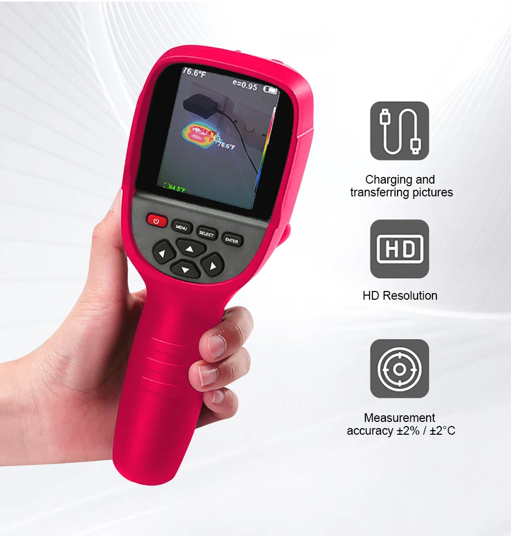 ET692C 256*192 25Hz Handheld Infrared Thermal Imager Visible Light Fusion PCB El