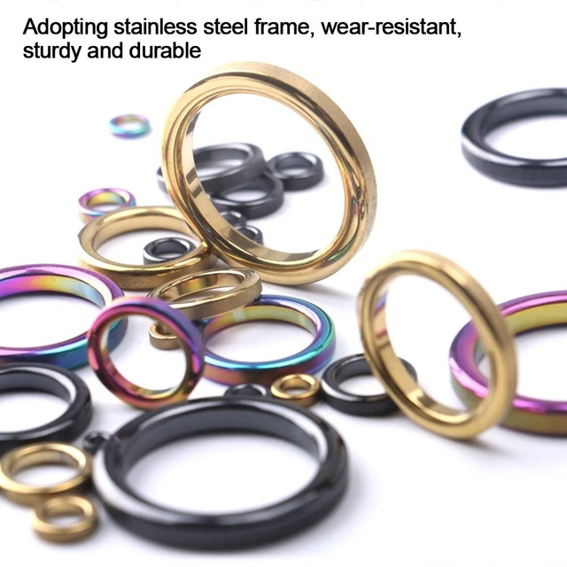 High Quaility O Ring 2#-30# round Eye Ceramic Ring Tip Repair Kit Fishing  Rod Guide Tackle Box Accessories