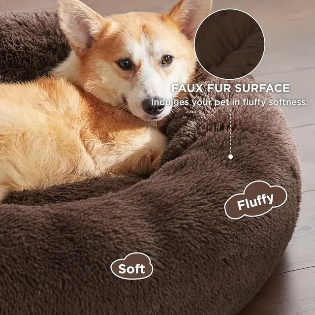 S55916d2e1d894b2d8404e153d58b574bg.png Round Dog Bed Winter Warm Cat Bed Plush Basket for Dog Washable Pet Bed for Small Medium Large Dog Sofa Cat