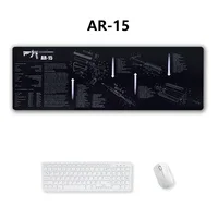 AR15 AK47 Glock Gun Cleaning Rubber Mat With Parts Diagram Instructions Mouse Pad for Smith Colt 1911 Beretta 92 Sig Sauer P320 2