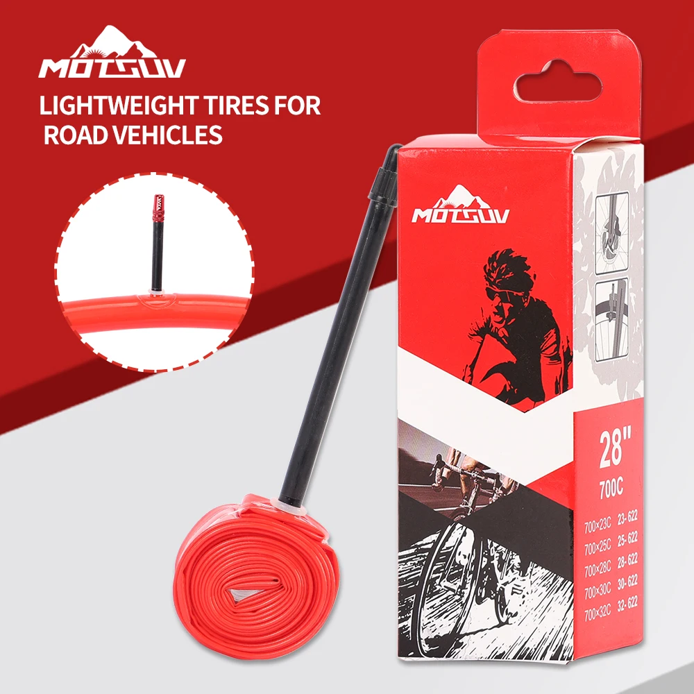 MOTSUV Ultralight TPU 700C Road Bike Inner Tube Cycling Pneu