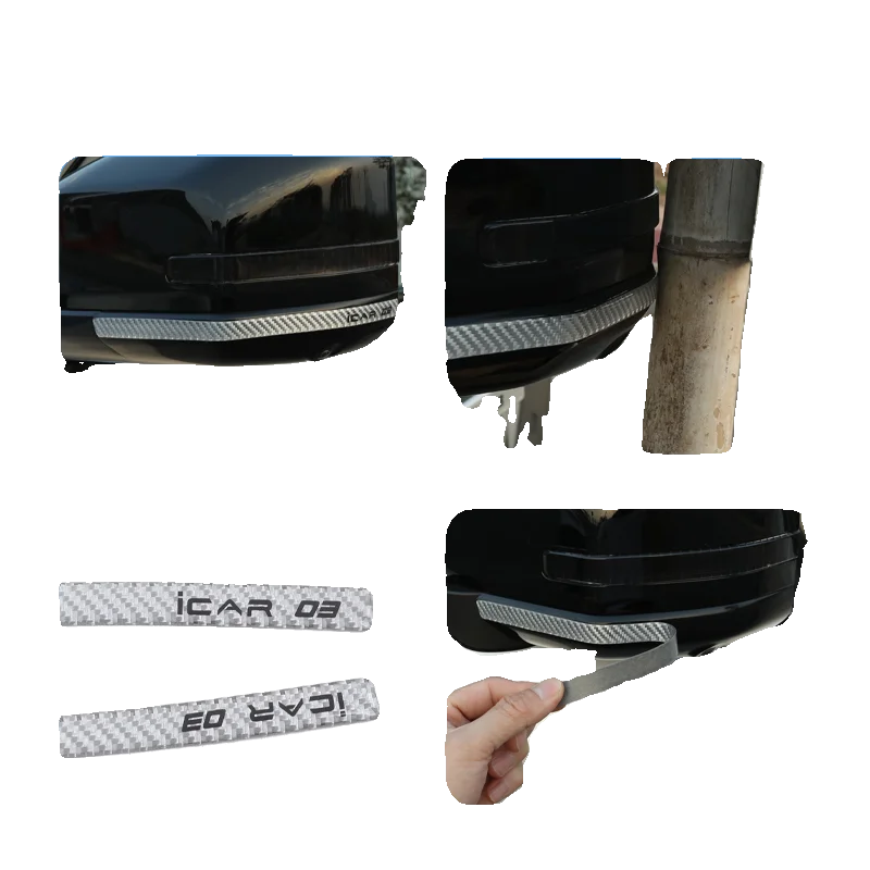 OIMG High-endFor Chery I Car 03 도어 반사 경고 스트립 긁힘 방지 외부 액세서리 맞춤형 피트