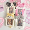 1pcs Plush Photocard Holder with Keychain Cute Cartoon Photo Card Holder ID Credit Band Card Protector 2