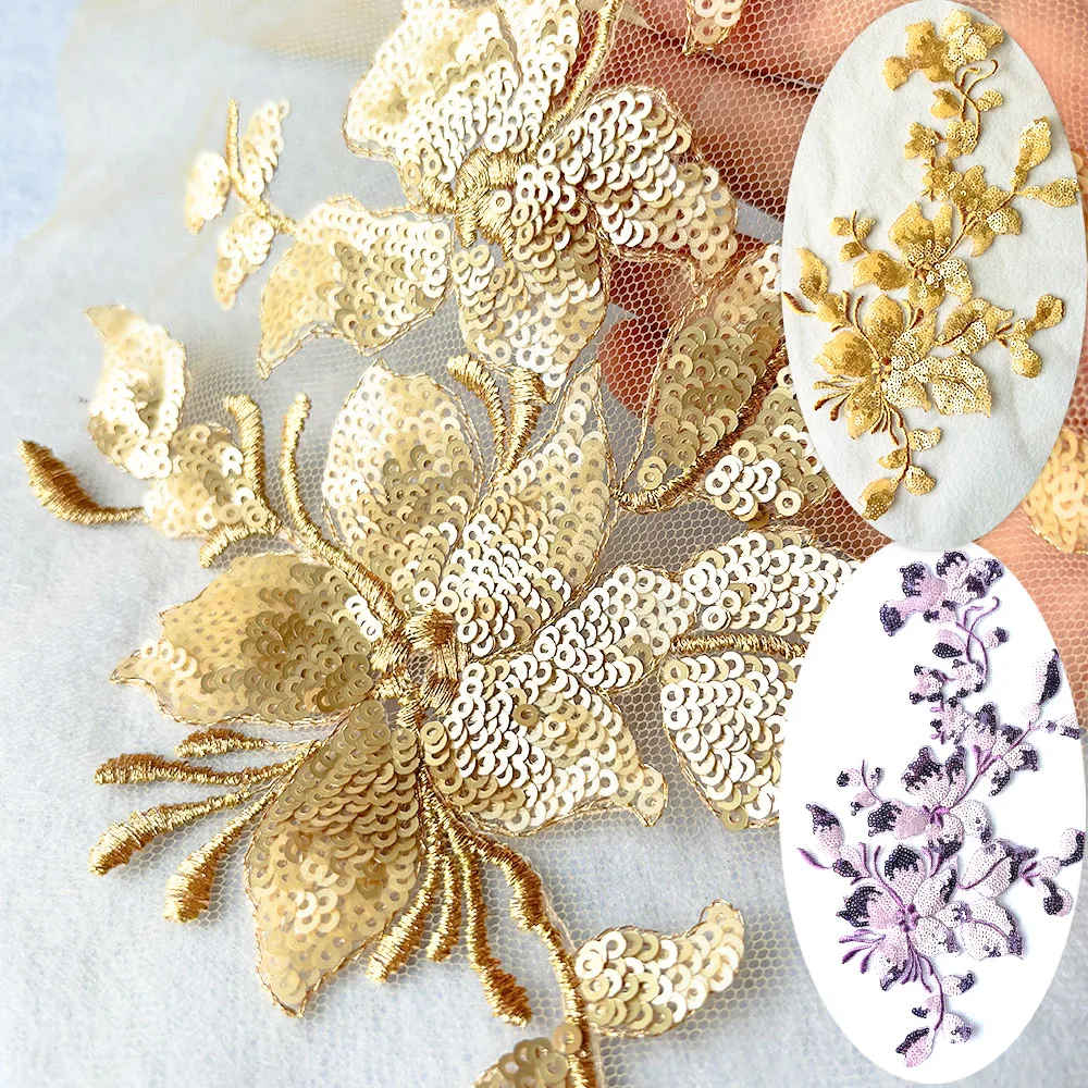 1Pc Colorful Sequin Magnolia Flower Style Embroidery Patch Sew On Clothing Embroidered Appliques 28*15cm For Dress Fabric Decor - AliExpress 15 1Pc Colorful Sequin Magnolia Flower Style Embroidery Patch Sew On Clothing Embroidered Appliques 28*15cm For Dress Fabric Decor - AliExpress 15