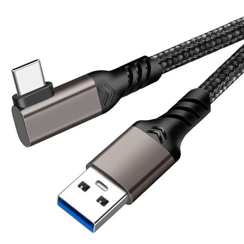 USB 3.2 Gen 2, Oculus Quest 2 링크 케이블, 엘보 C타입 데이터 전송, 빠른 충전 스팀 VR 액세서리